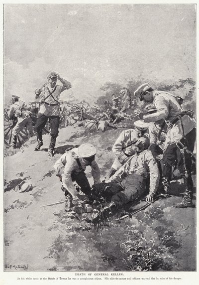 Muerte del General Keller de Edouardo Matania